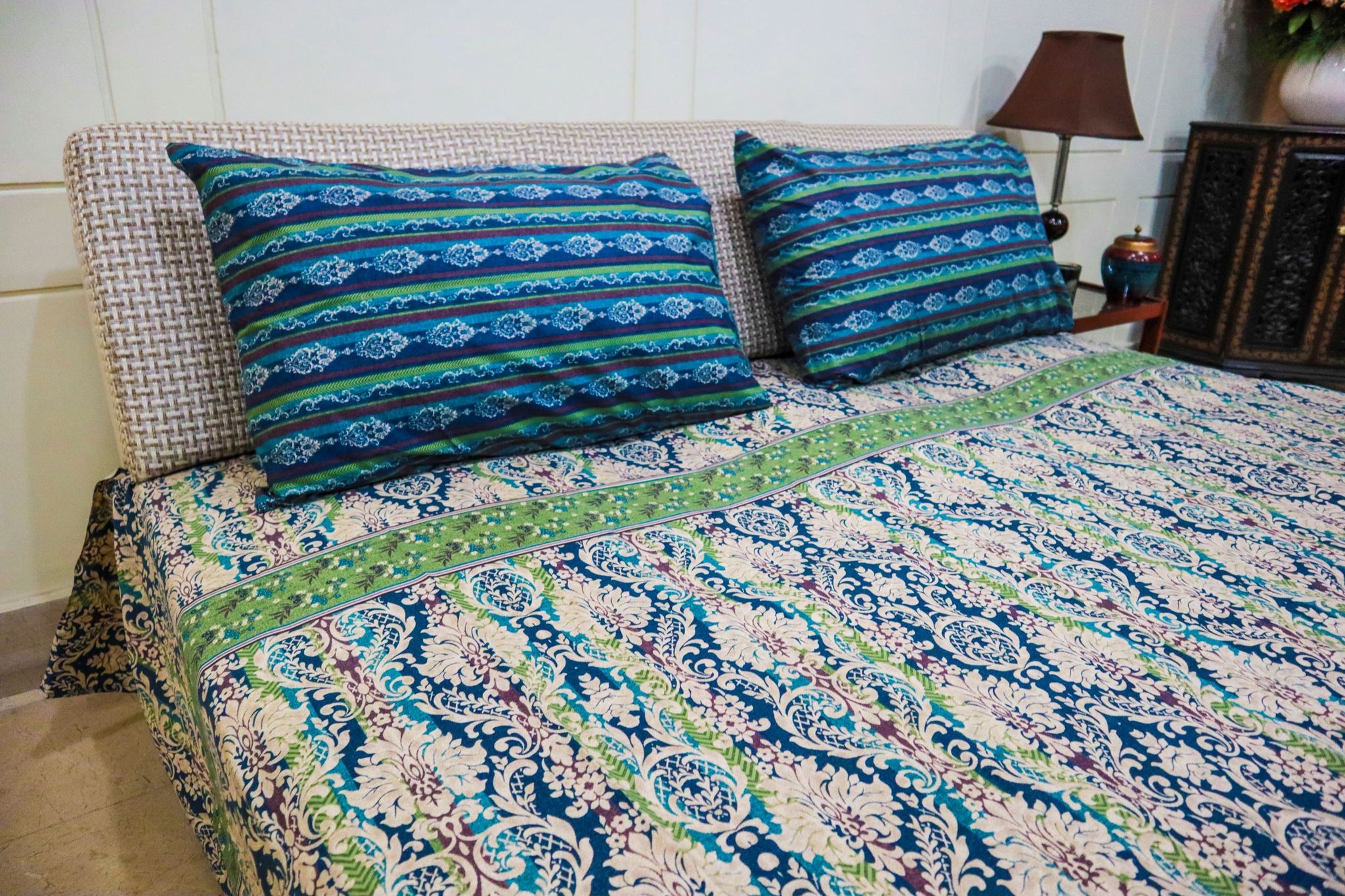 Floral Ocean Bed Sheet Set - King Size