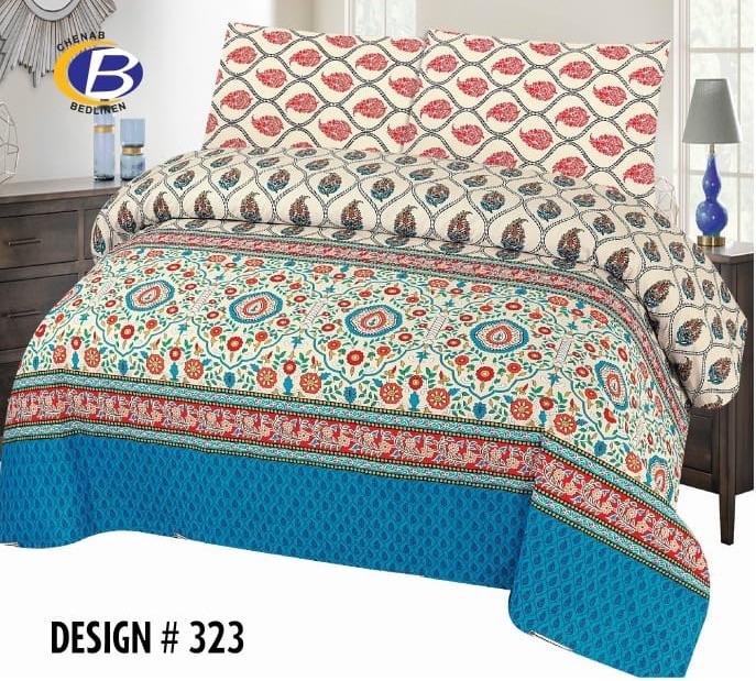 Chenab King Bed Sheet-323