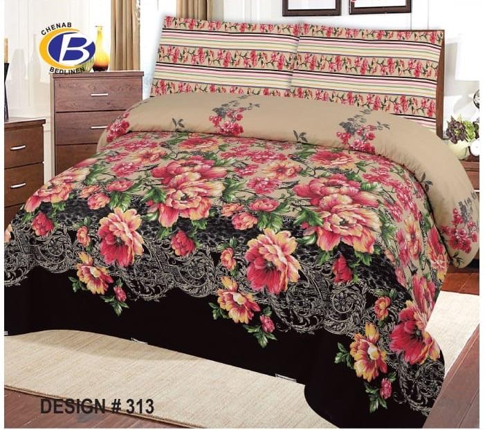 Chenab King Bed Sheet-313