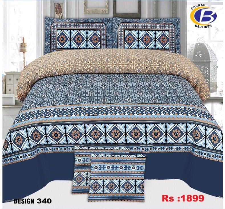 Chenab King Bed Sheet-340