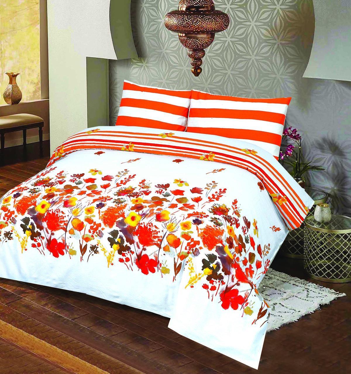 Cotton Satin King Bed Sheet-136