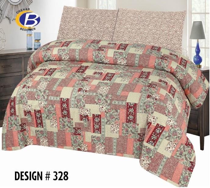 Chenab King Bed Sheet-328