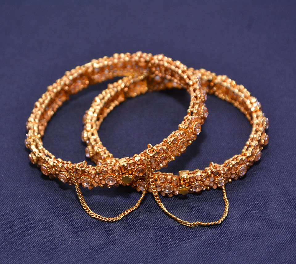 Gold plated bangles Js-0003